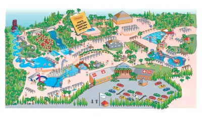 an isometricometric map of an amusement park at Cosy Loft's Valencia in Catarroja