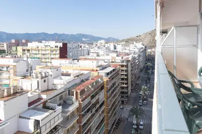 a view of a city from a building at Torremar, D-13-25 in Cullera