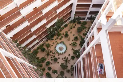 an overhead view of a building with plants at GALEON, 10-75 Atico in Cullera
