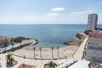 a view of a beach and the ocean at Faromar, I-10-M in Cullera