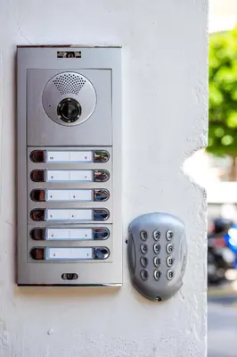 an electrical box with a speaker on a wall at Beautiful Suite with Private Terrace in Valencia