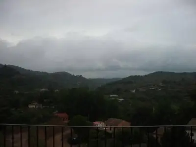 a view of a valley with mountains and trees at Duplex en Navajas (Castellón) in Navajas