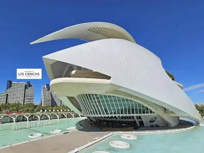 a view of a building in a city at Apartamentos Las Ciencias Studio T in Valencia