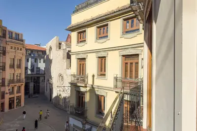 a view from a window of a building at SingularStays Plaza Redonda II in Valencia