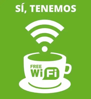 a cup of coffee with a wifi sign on it at Apto ruzafa patio center science oceanografic in Valencia