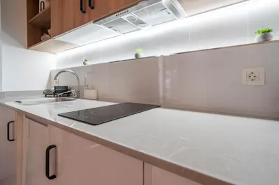 a kitchen with a sink and a counter top at VLC HOST - Ausias March in Valencia