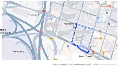 a map of the proposed improvements to the metro park project at B2, Estudio independiente junto Aeropuerto Valencia in Manises