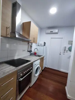 a kitchen with a stove and a sink and a dishwasher at Benimaclet Deluxe3 in Valencia