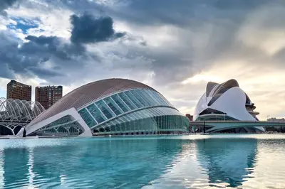 a view of the sydney opera house from the water at Suite Guillem Jáfer - Roig Arena in Valencia