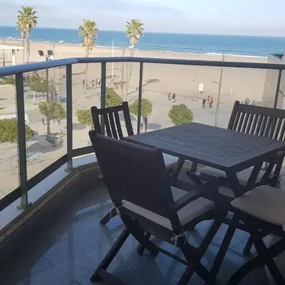 Direct view to the beach