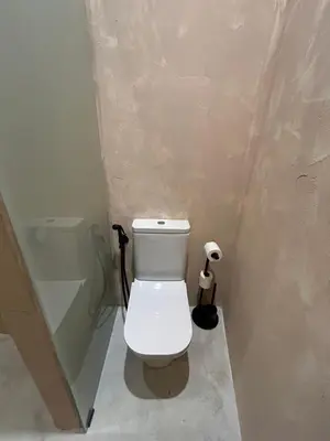 a bathroom with a toilet and a bath tub at Oasis suites ruzafa in Valencia