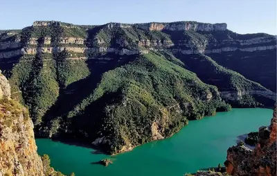 a view of the grand canyon from above at Amazing Home In Macastre With Sauna in Macastre