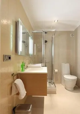 a bathroom with a shower and a sink and a toilet at Apartamento Plaza Reina in Valencia