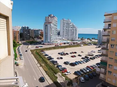 an aerial view of a parking lot in a city at Marti, 7-38 in Cullera