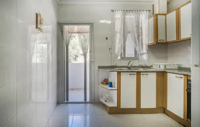 a kitchen with a sink and a window at 2 Bedroom Lovely Apartment In Sagunto in Sagunto