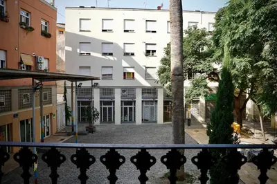 a view of a building from a balcony at Dramaturgo Faust Hernandez Prime in Valencia
