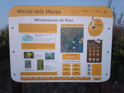 a sign for the muernes des mornesimeters die flora at Puzol beach penthouse in Playa de Mar