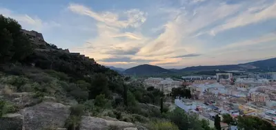 a view of a city from a hill at Habitaciones en Apartamento Port Sagunto in Puerto de Sagunto