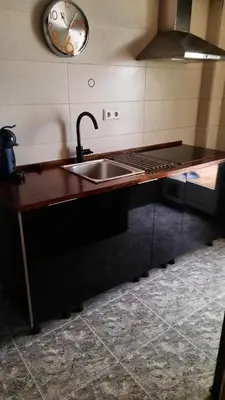 a kitchen with a sink and a counter at valenia city in Valencia