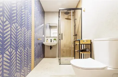 a bathroom with a toilet and a sink at Naturaloft in Valencia