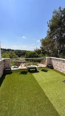 a house with a swimming pool and a yard at Villa Jazmín - Piscina - BBQ - Jardín - Chill out in Masía Aldamar