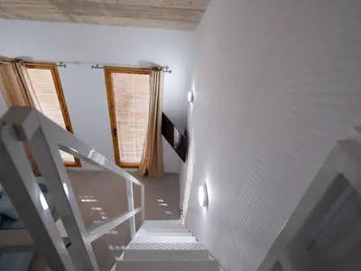 a stairway leading to a room with a window at Apartment San Pedro 4 in Valencia