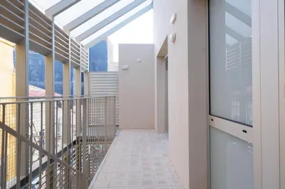 a corridor of a building with a balcony at Apartment San Pedro 4 in Valencia