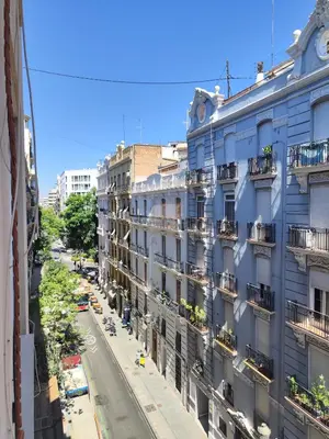 a view of a street from a building at Apartment Market Ruzafa 10B in Valencia