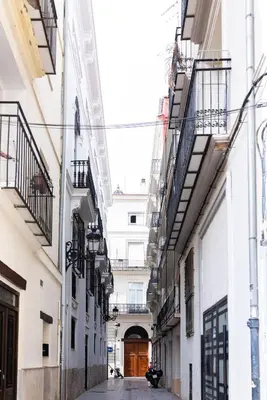 a bathroom with a shower with a shower head at Bubu 11 in Valencia