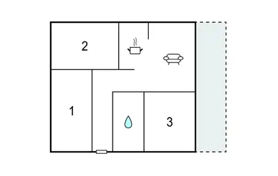 a schematic diagram of a laboratory with the number of neutrons at Stunning Apartment In Moncofa With Swimming Pool in Moncófar