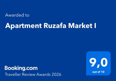 a blue sign with the words apartment russia market at Apartment Ruzafa Market I in Valencia