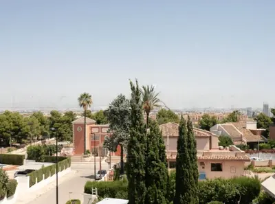 a view of a town with trees and buildings at EXCLUSIVA CASA INDEPENDIENTE 16 ppl in Torrent