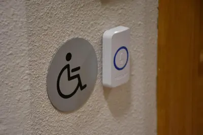 a white electrical outlet on a wall with at Gran Hotel Toledo in Onda