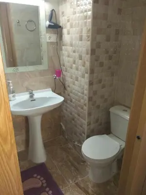 a bathroom with a white toilet and a sink at Apartment in Valencia in Valencia