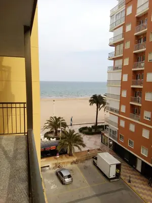 a view of the beach from a building at Provence, 5º-18 in Cullera