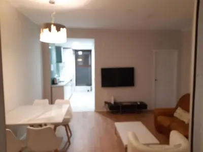 a living room with a couch and a table at Apartamentos BARRACA in Valencia