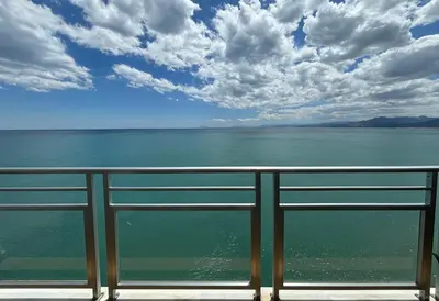 a view of the water from a cruise ship at Faro de Cullera I in Faro de Cullera