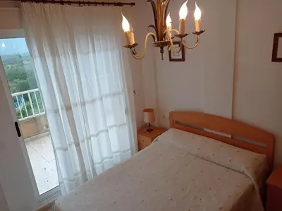 a living room with a couch and two chairs at Parquemar III-IV Solo Familias!!! Serviplaya in Casas Las Basas
