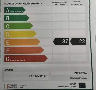 a confirmation screen of a cell phone with different colored labels at Apartamento estudio en playa Puig in Valencia