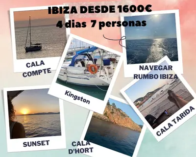 a collage of photos of different places on the water at 1era linea de playa VILLA MARGARET Cullera Marenyet in Cullera