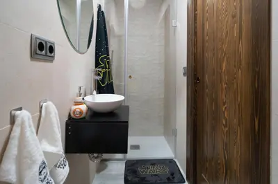 a bathroom with a sink and a bowl on a counter at Star Anna in Anna