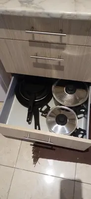 a stove top in a drawer in a kitchen at City apartment in Valencia