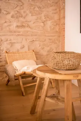 a room with two chairs and a table at Design Loft near the sea in Valencia