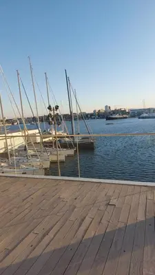 a dock with some boats in the water at Lyesblb in Valencia