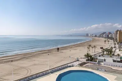a view of a beach and the ocean at Prado, A-5-52 PK INT 85 in Cullera