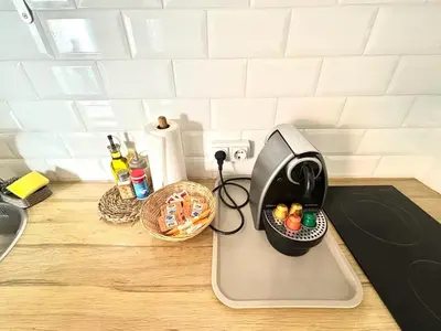 a toaster sitting on top of a kitchen counter at Loft B El Ramellet in Alginet